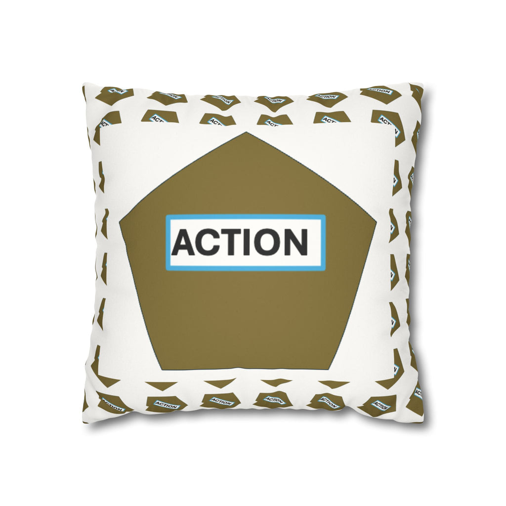 Faux Suede Square Pillowcase