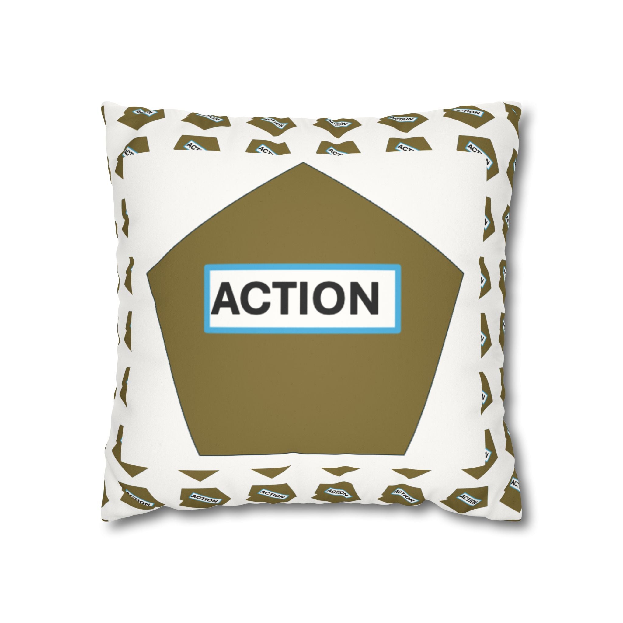 Faux Suede Square Pillowcase