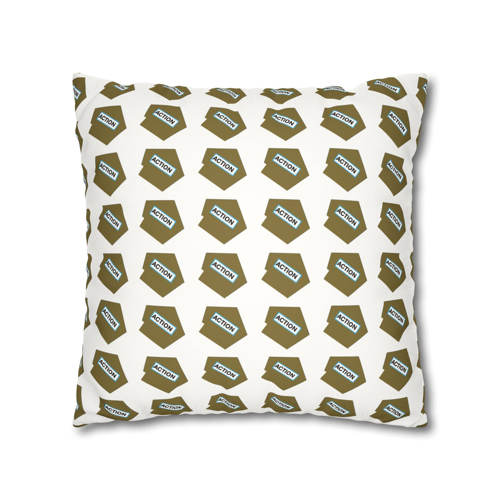 Faux Suede Square Pillowcase