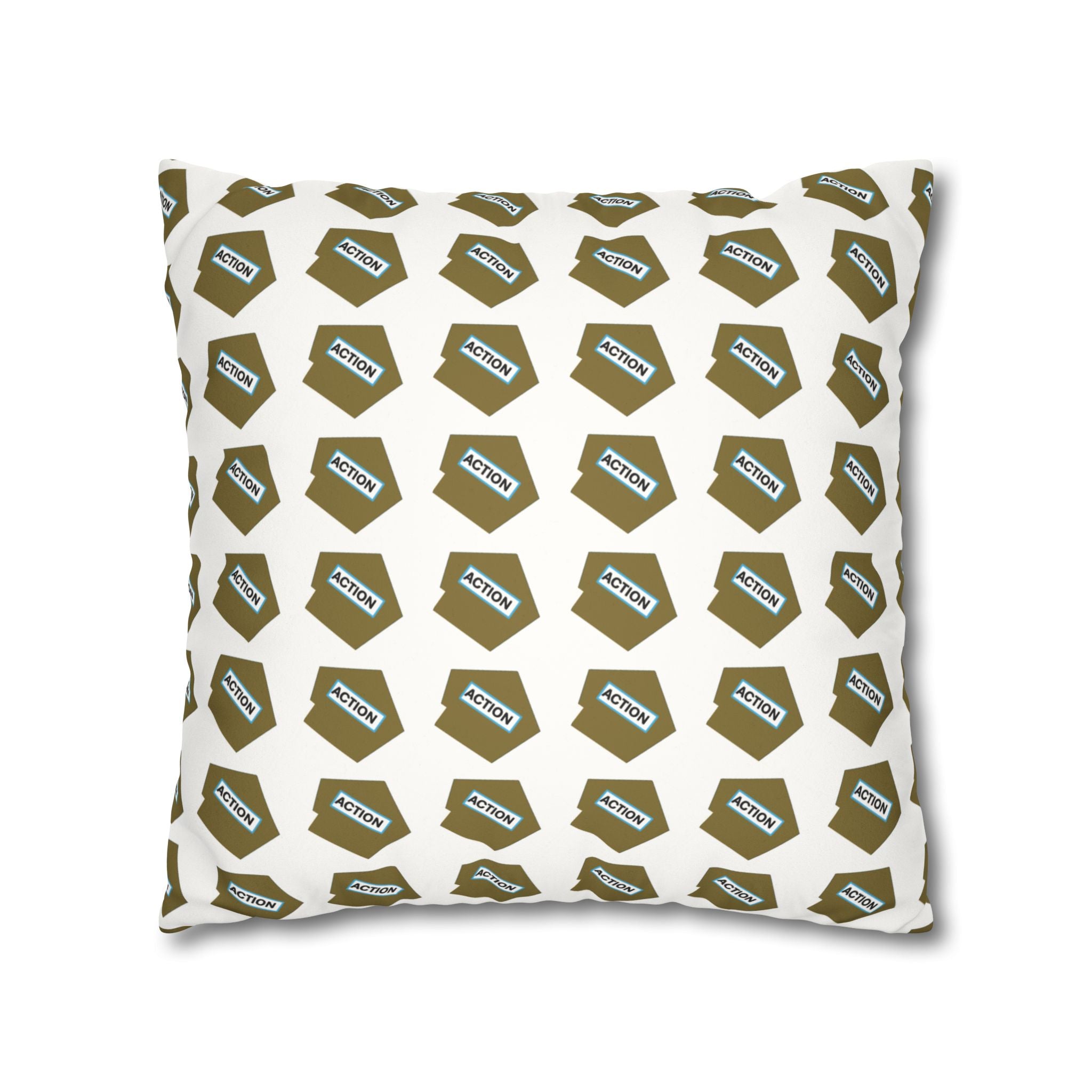 Faux Suede Square Pillowcase