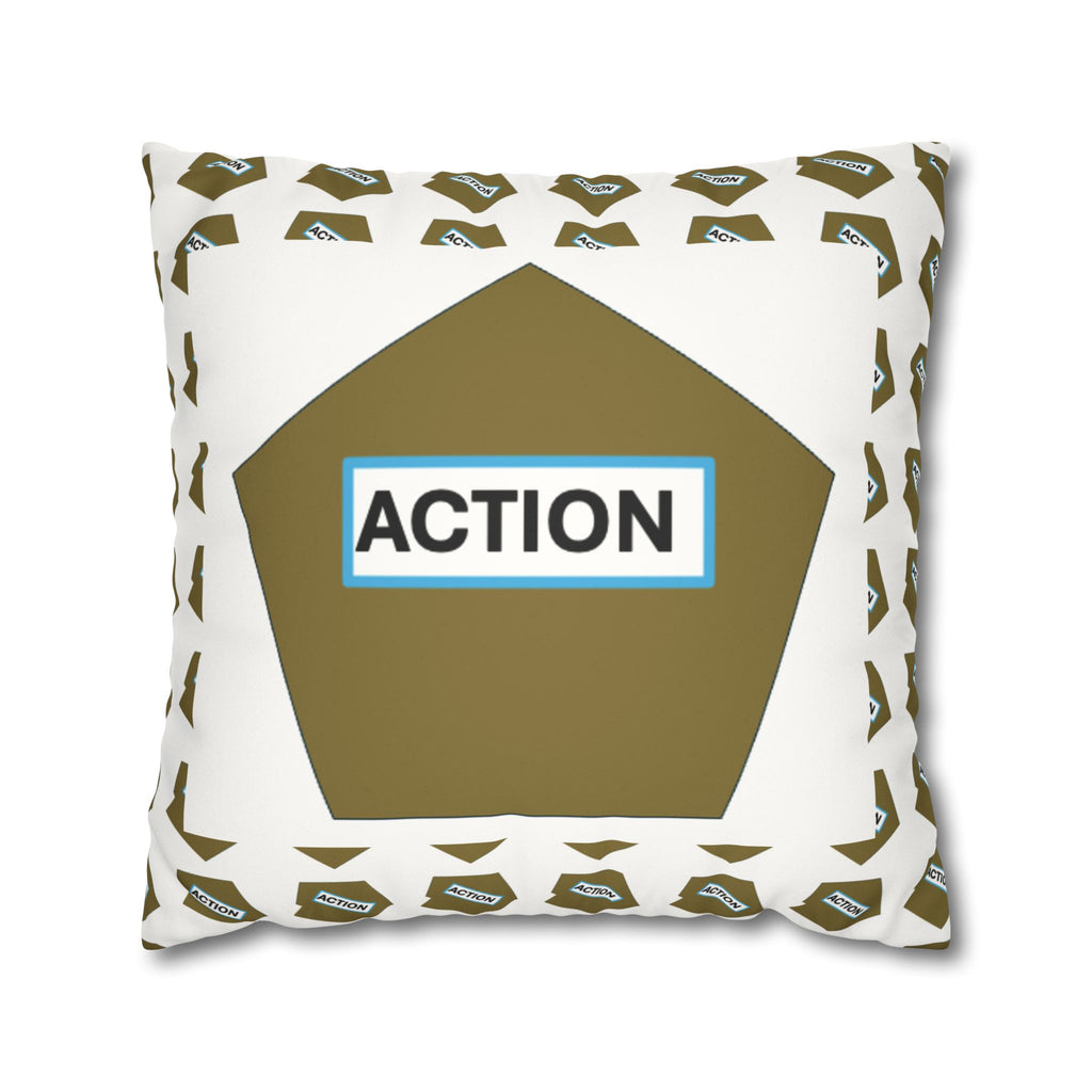 Faux Suede Square Pillowcase