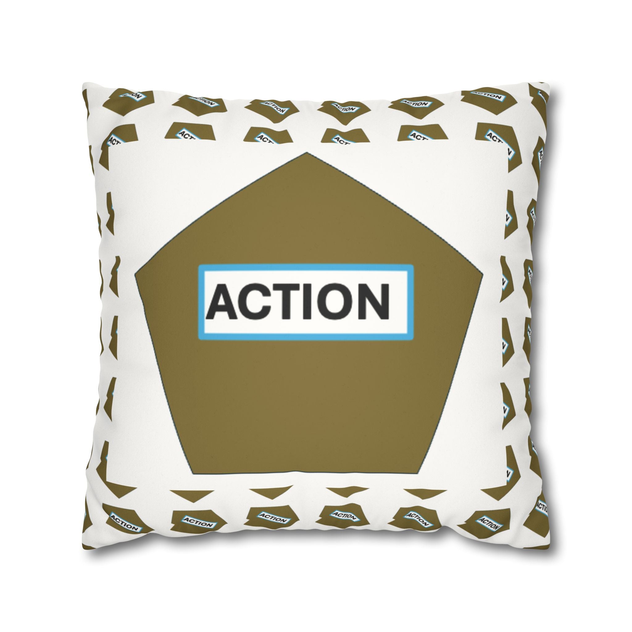 Faux Suede Square Pillowcase