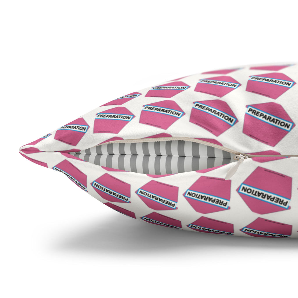 Preparation Stages of Change Pillow - Faux Suede Recovery Support Décor for Therapy, Counseling & Cozy Living