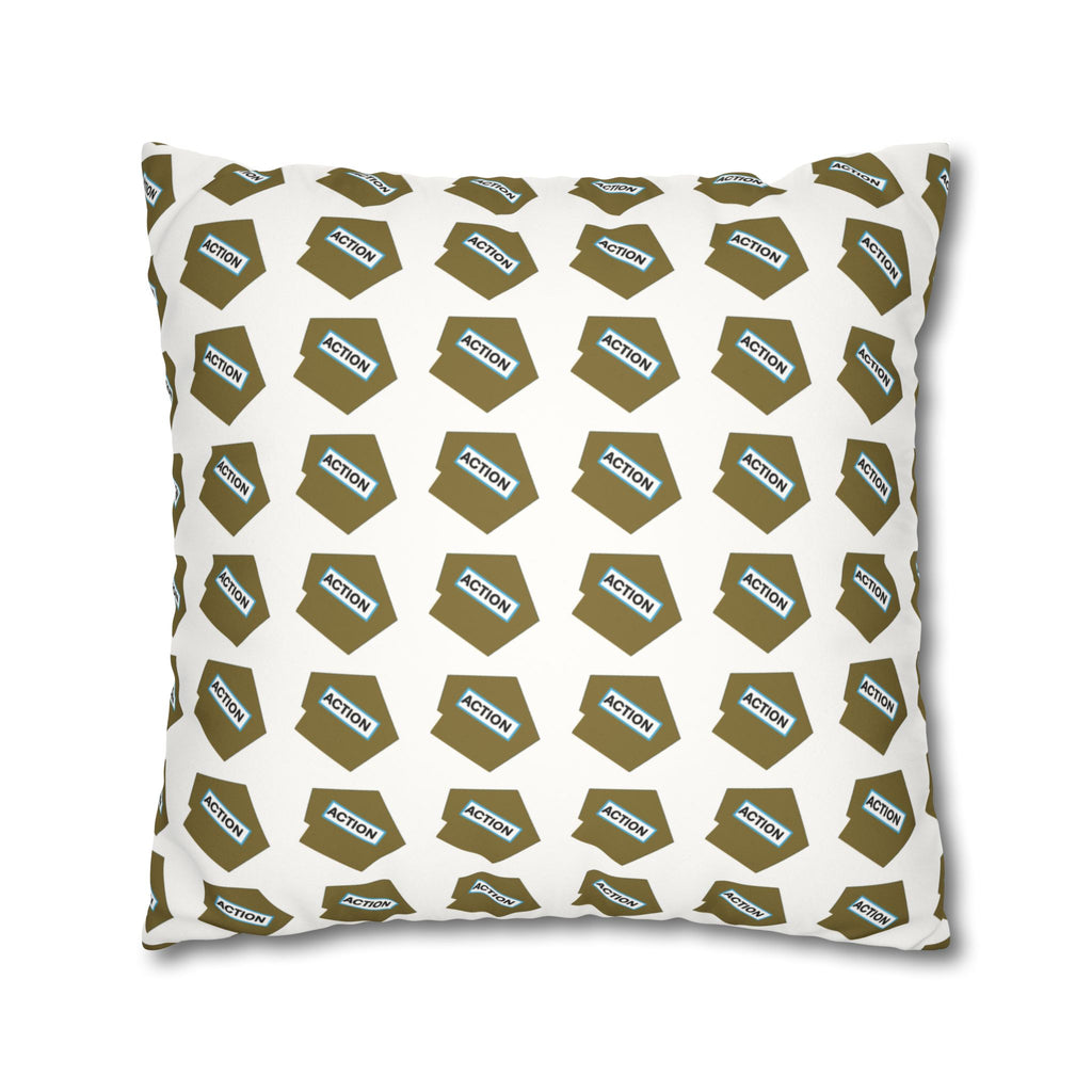 Faux Suede Square Pillowcase