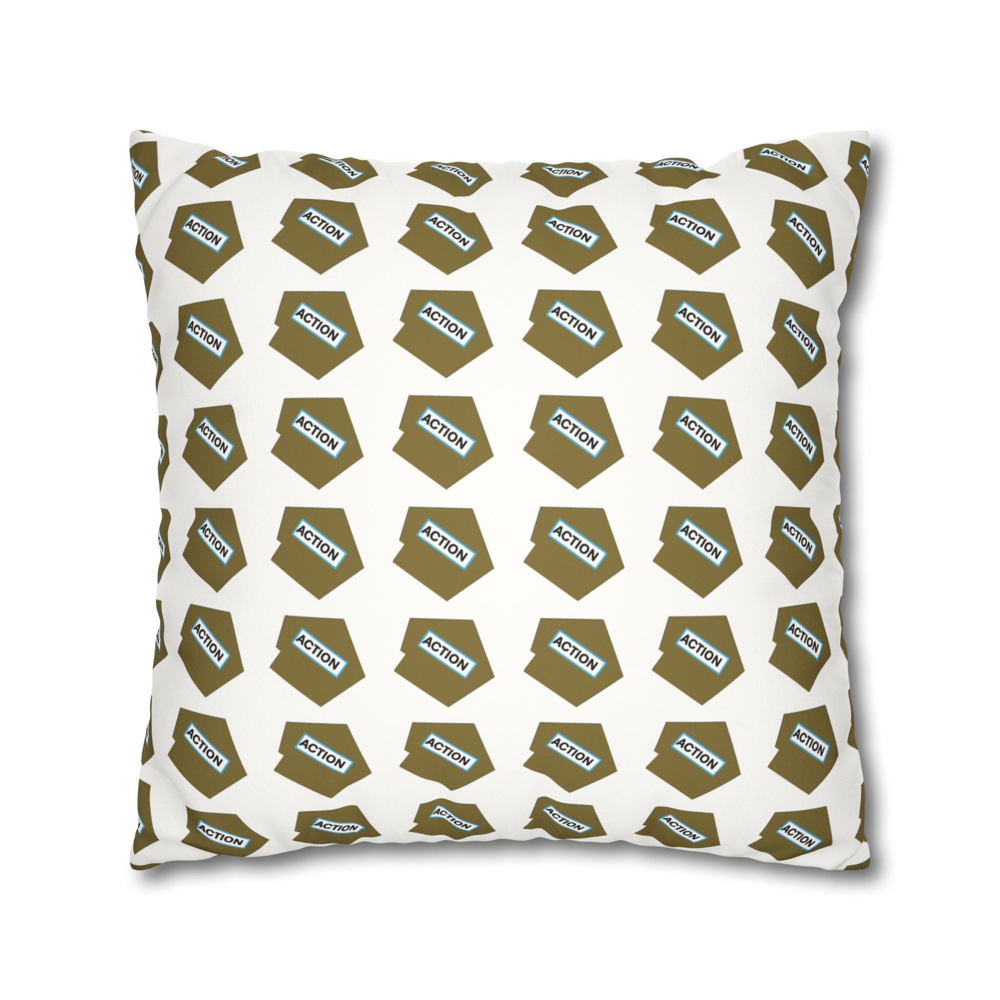 Faux Suede Square Pillowcase