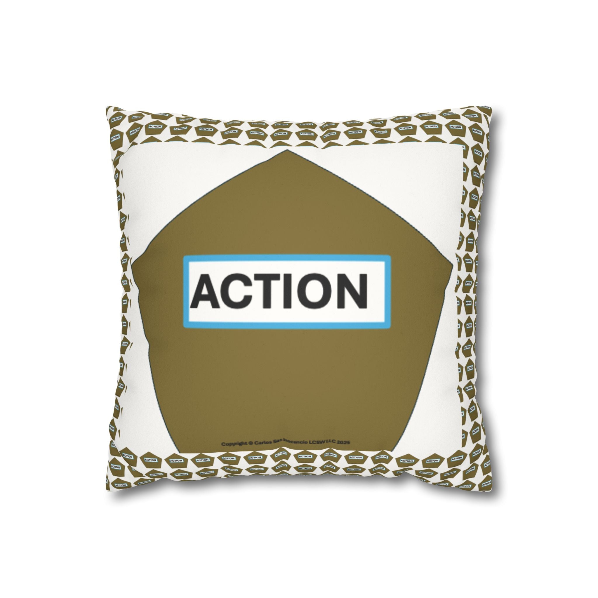 Faux Suede Square Pillowcase