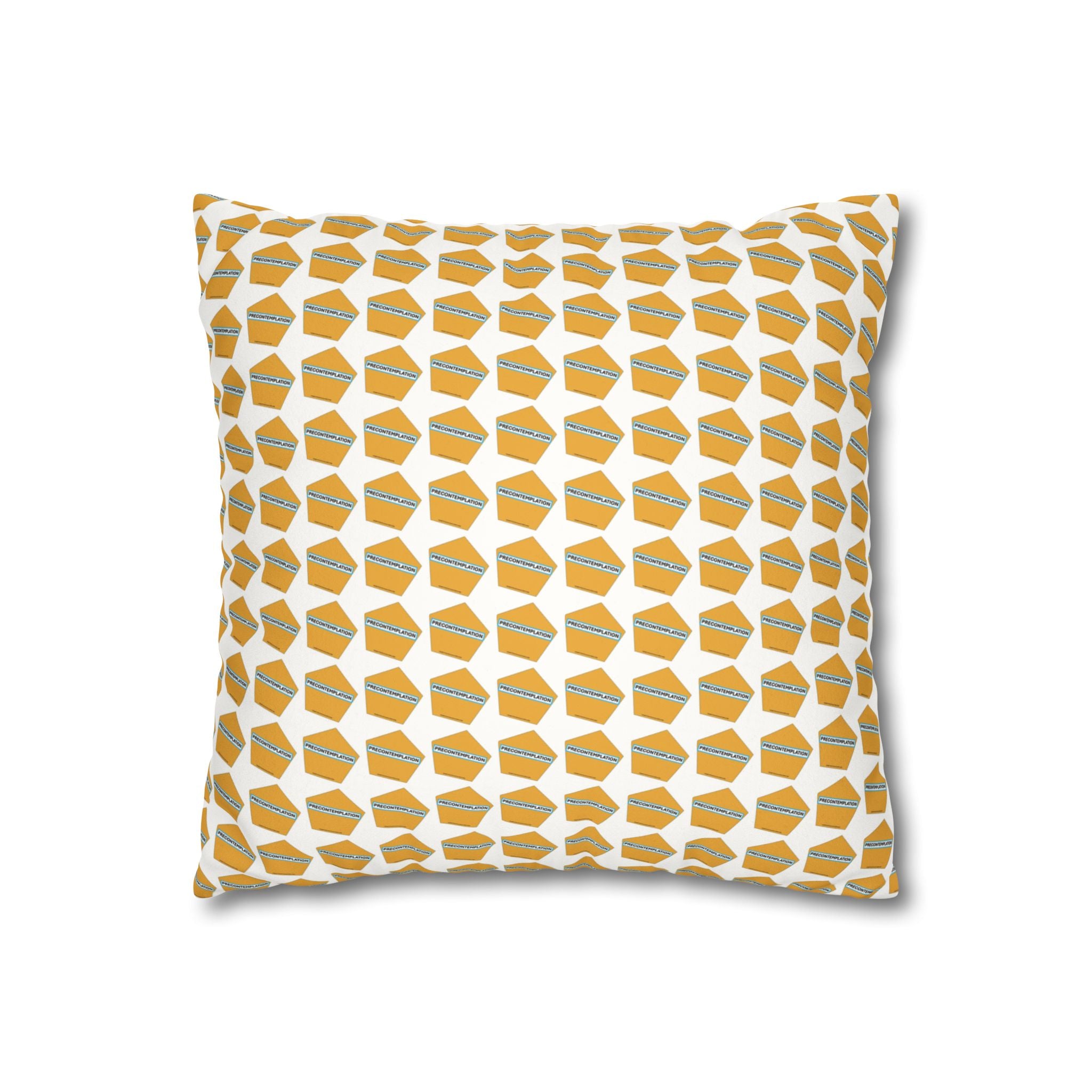 Precontemplation Stages of Change Pillow - Faux Suede Recovery Support Décor for Therapy, Counseling & Cozy Living