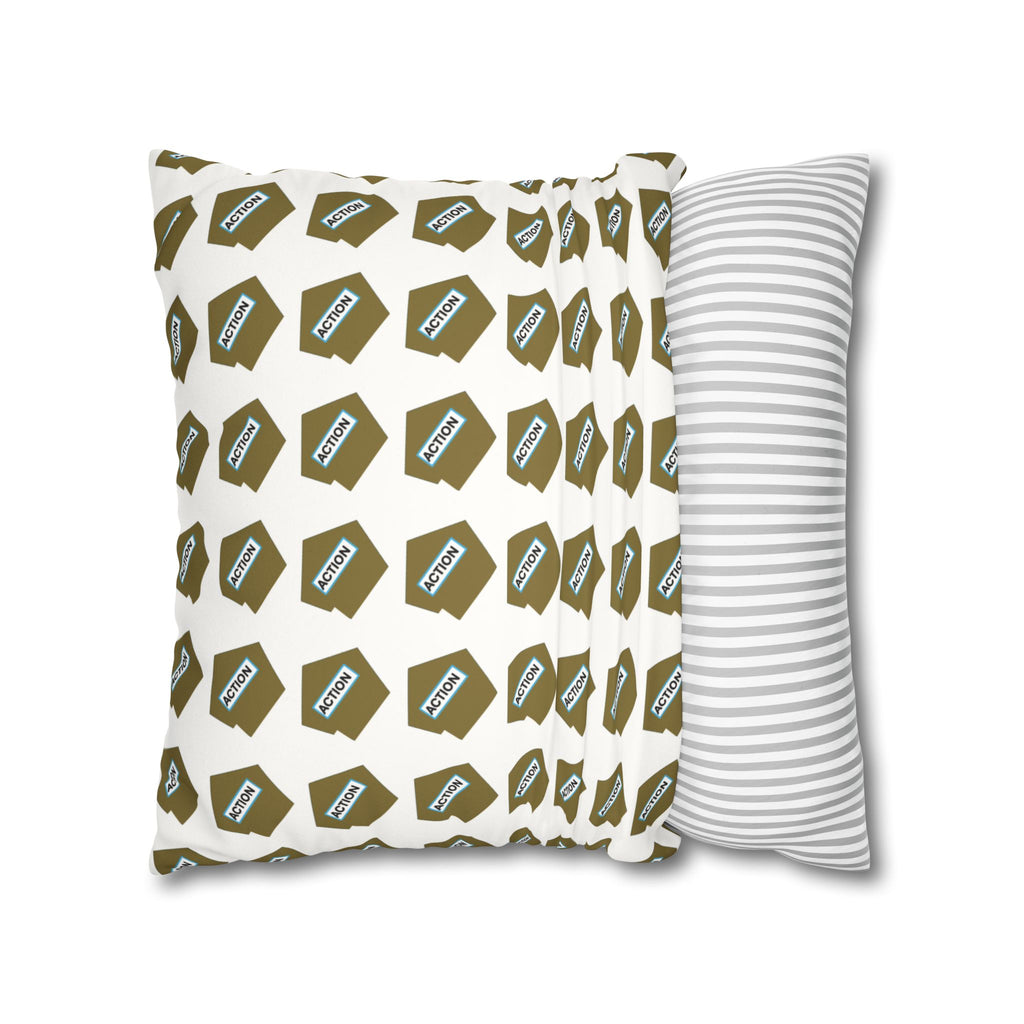 Faux Suede Square Pillowcase