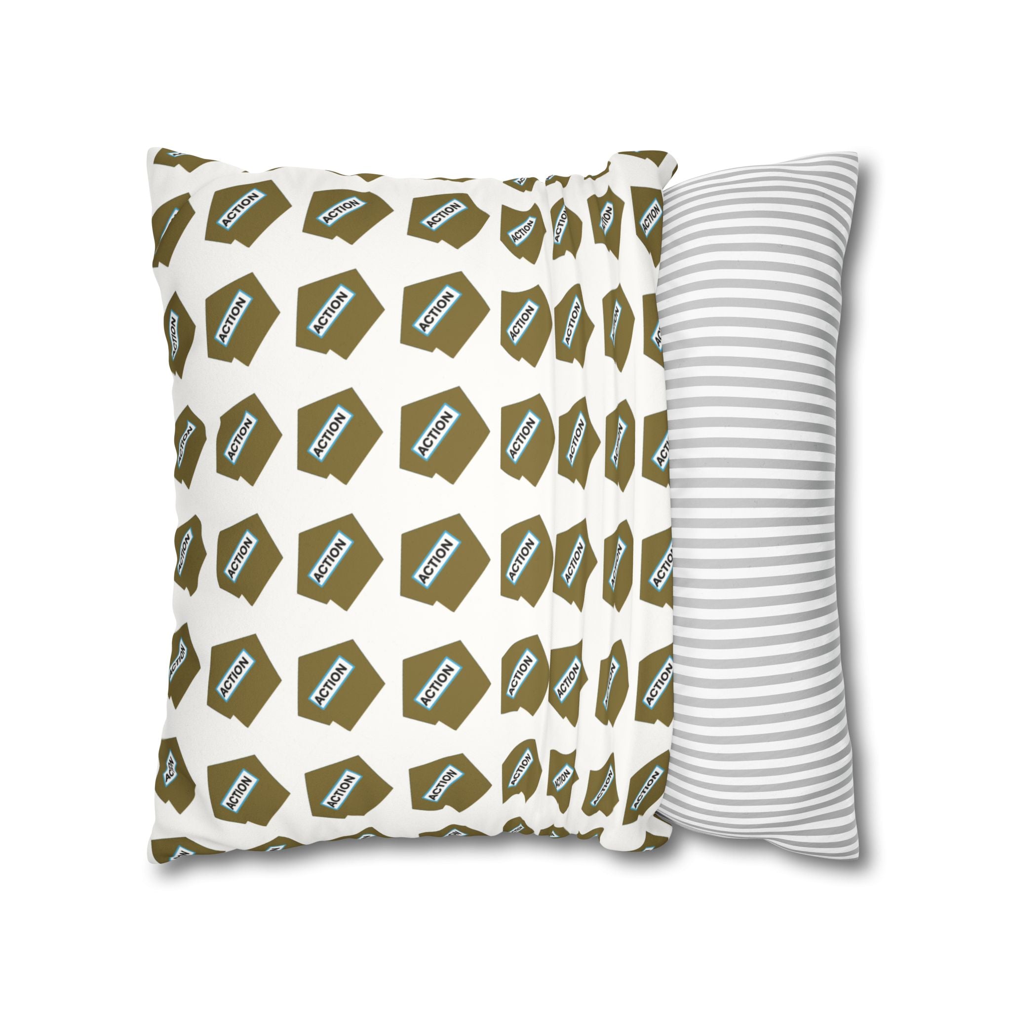 Faux Suede Square Pillowcase