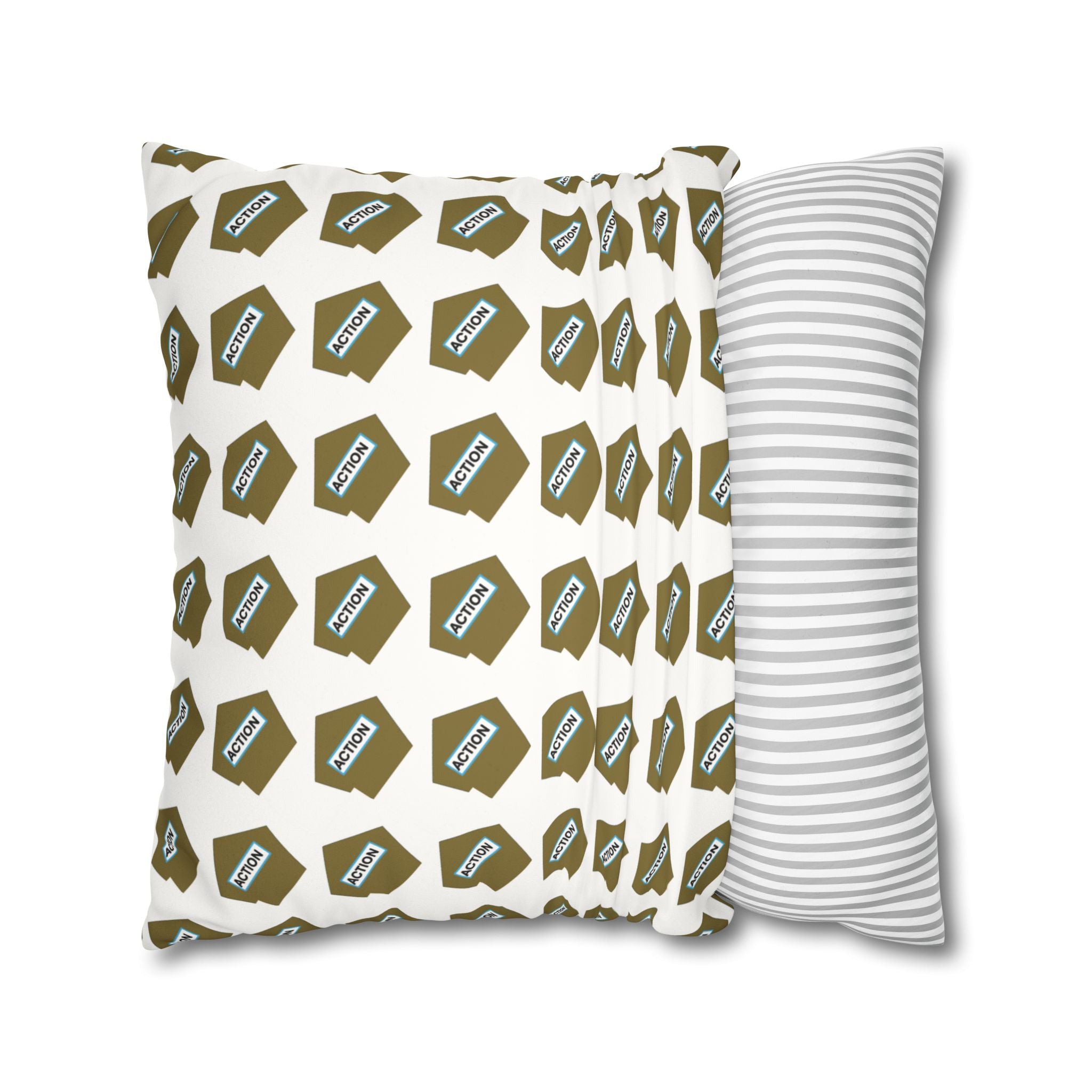 Faux Suede Square Pillowcase