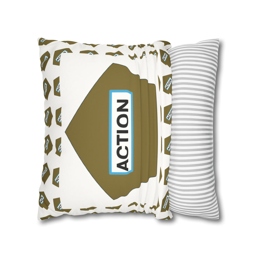 Faux Suede Square Pillowcase