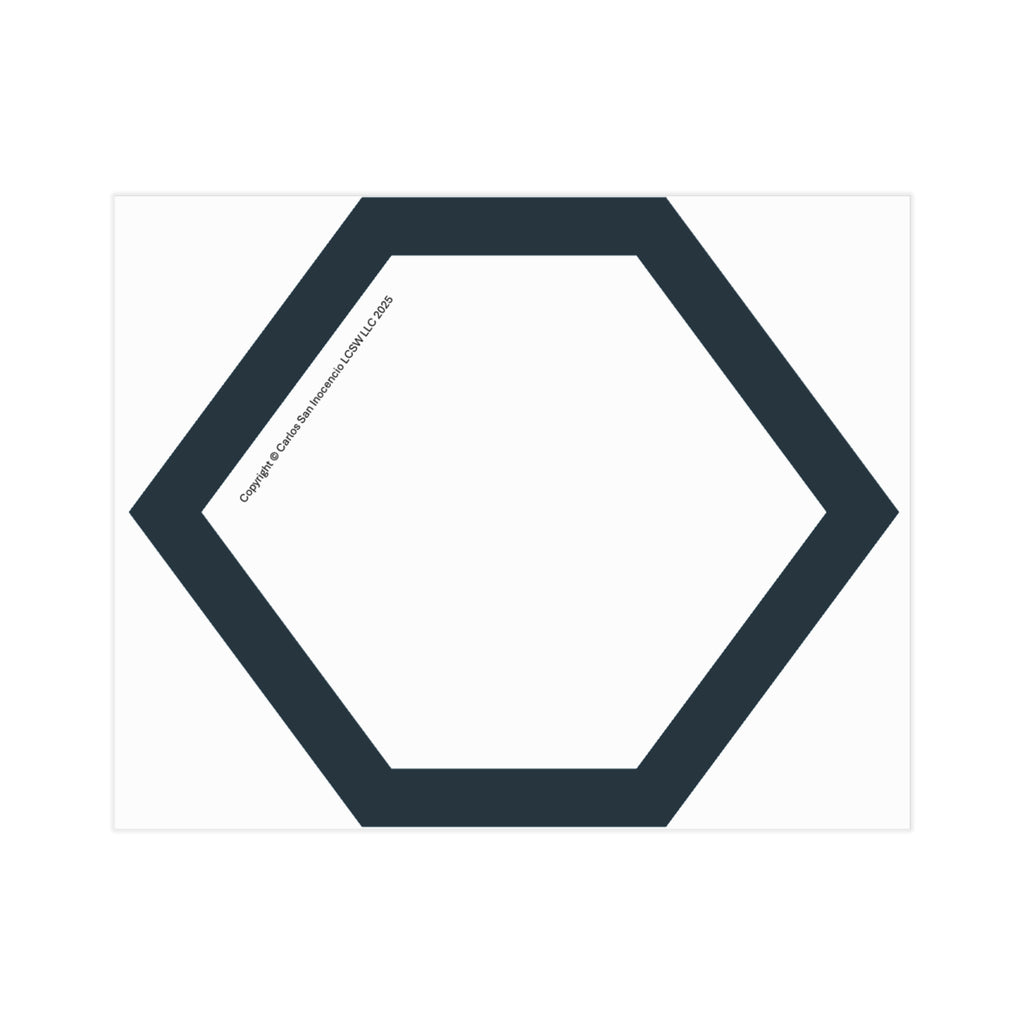 Vibrant Unframed Print – “BLANK” (Stages of Change Series by DiClemente)