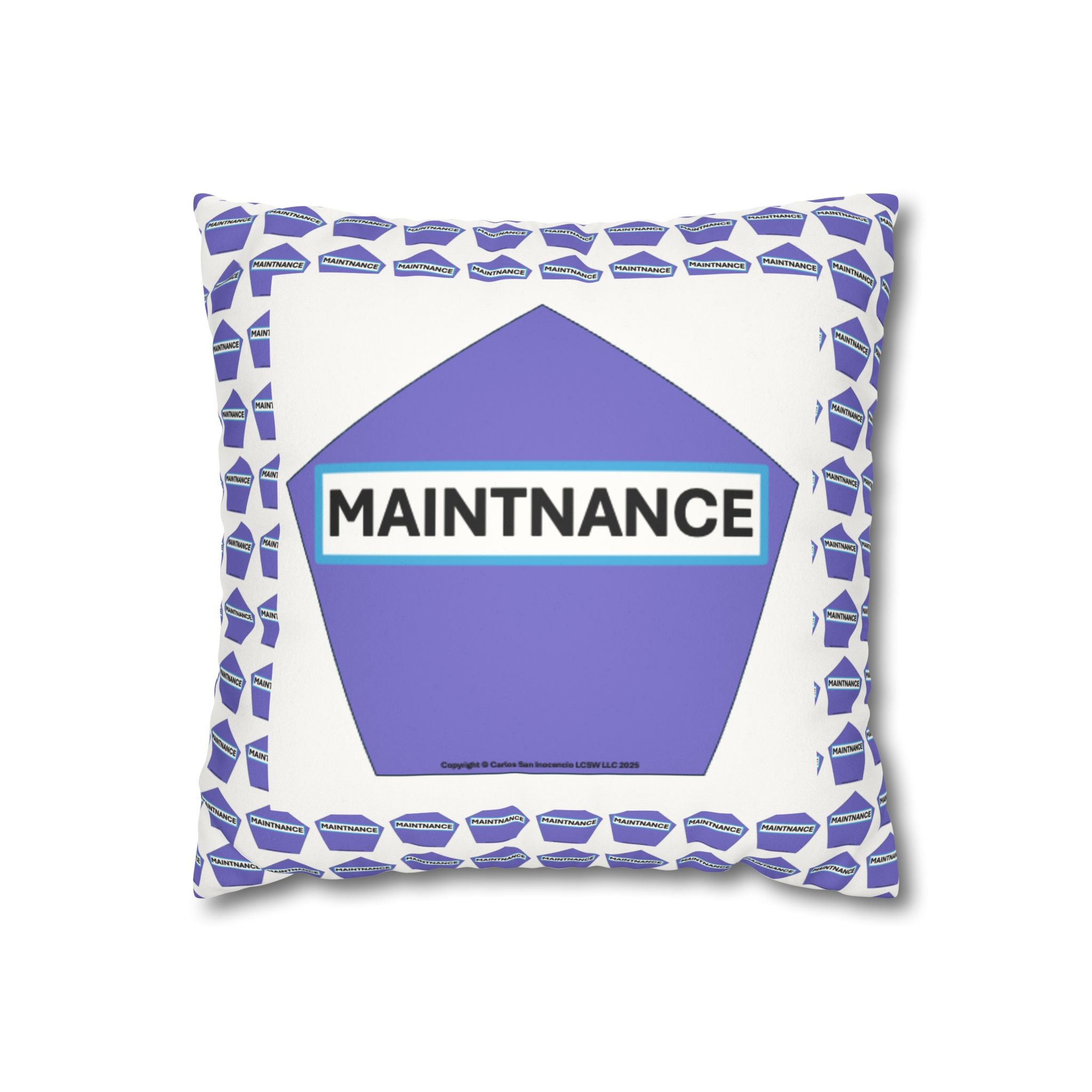 Maintenance Stages of Change Pillow - Faux Suede Recovery Support Décor for Therapy, Counseling & Cozy Living