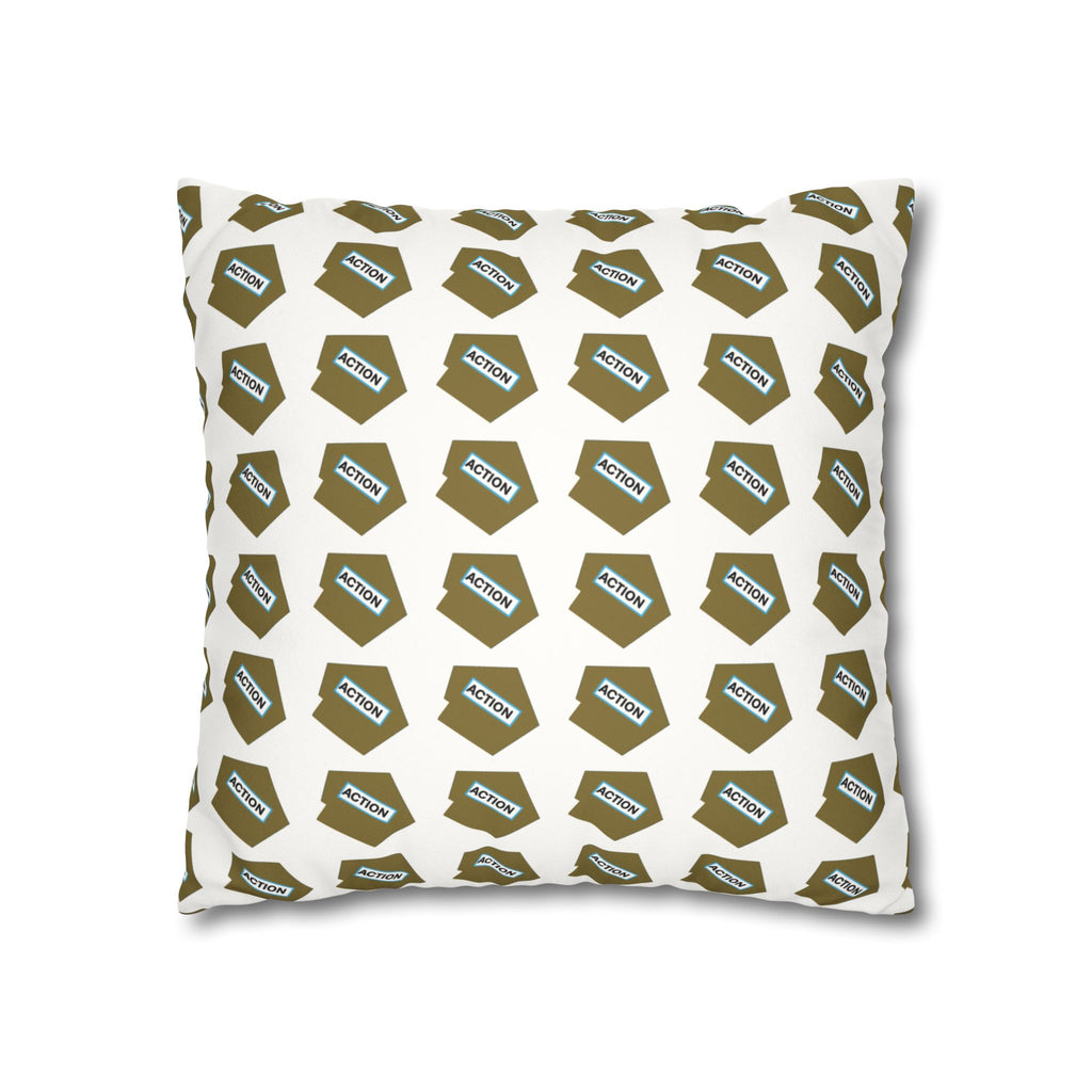 Faux Suede Square Pillowcase